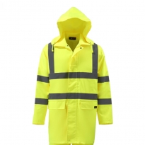 添星（cmcbright） 标准高警示反光雨衣(选配008004雨裤) 006007Y M黄色